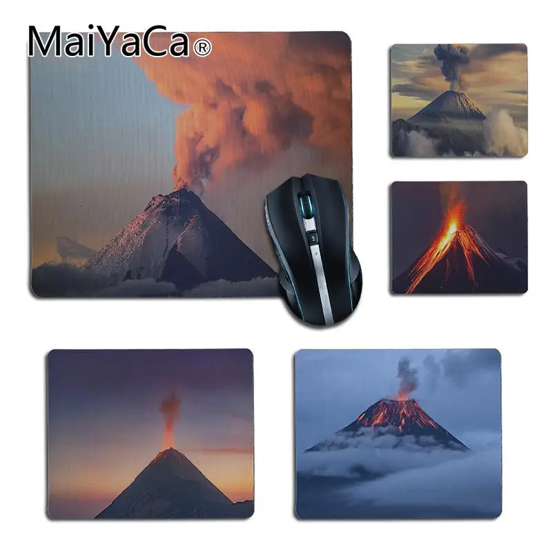 Резиновые черные вулканы MaiYaCa небольшие игровые коврики для мыши игр любителей