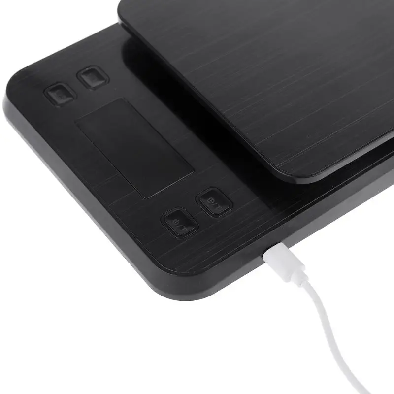 10 кг/1 г цифровые кухонные весы с таймером обратного отсчета тары USB еда капельного кофе весы