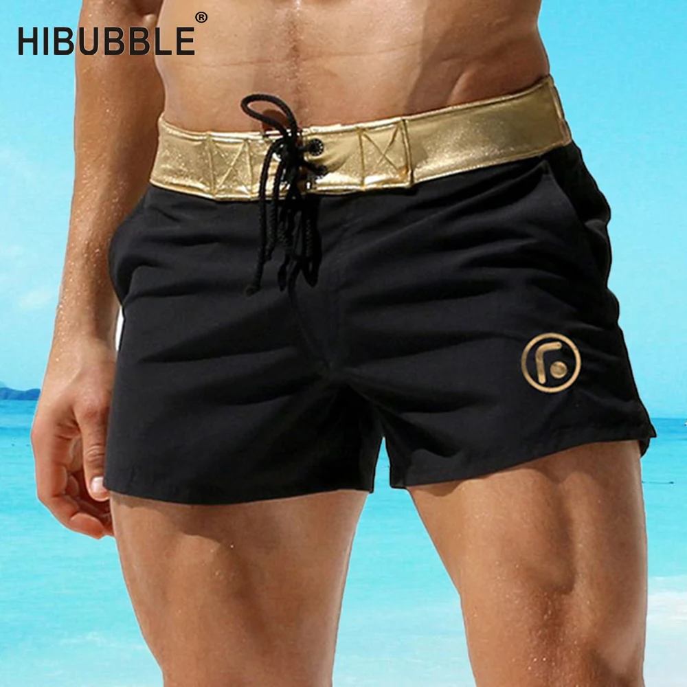 HIBUBBLE patchworkswimwees, мужские плавки, боксеры,, мужские плавки для купания, летняя пляжная одежда, Гей Трусы для серфинга