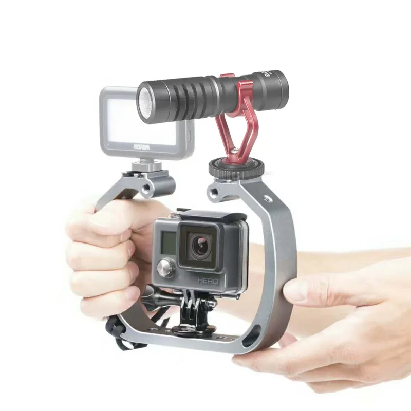 Ручной Стабилизатор для видеокамеры GoPro 5 4 + 3 2 Sjcam Sj5000 Sj4000 Xiaoyi|handheld video stabilizer|rig
