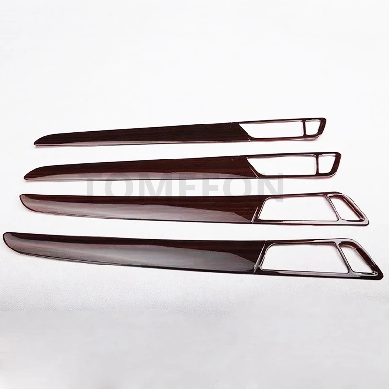 Inner Handle 4pcs TOMEFON для Audi Q5 2013- ABS пластик деревянная краска Передняя передача Шиф Панель рамка 4 дверные ручки отделка интерьера аксессуары - Название цвета: Inner Handle 4pcs