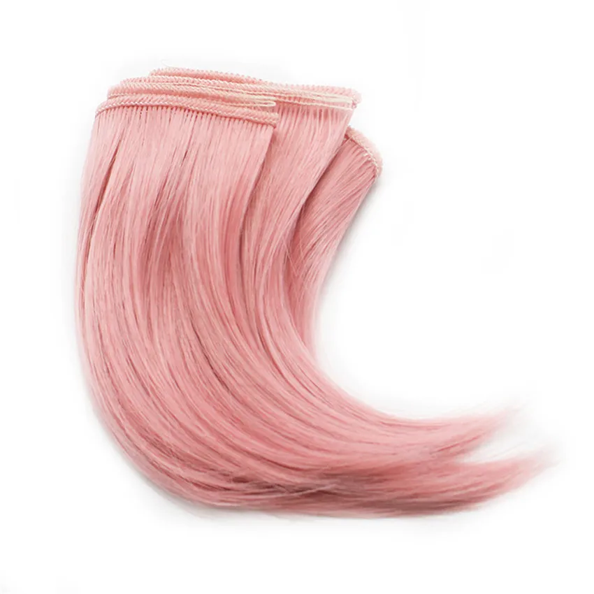 Горячая продажа кукольные волосы 10 см 15 Розовый Желтый Фиолетовый Синий