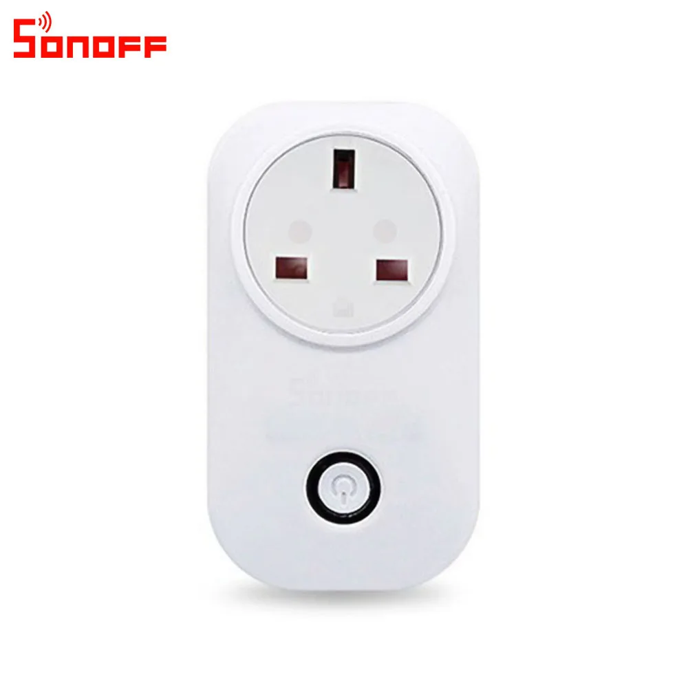 Itead Sonoff S20 умная Wi-Fi розетка CN AU UK US EU вилка Беспроводная Удаленная Розетка WiFi переключатель работает с Alexa Google домашний помощник