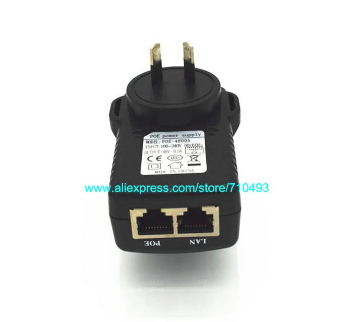 CCTV 48 V 0.5A 24 ватт POE настенная вилка Poe инжектор Ethernet адаптер Ip камера PoE телефон
