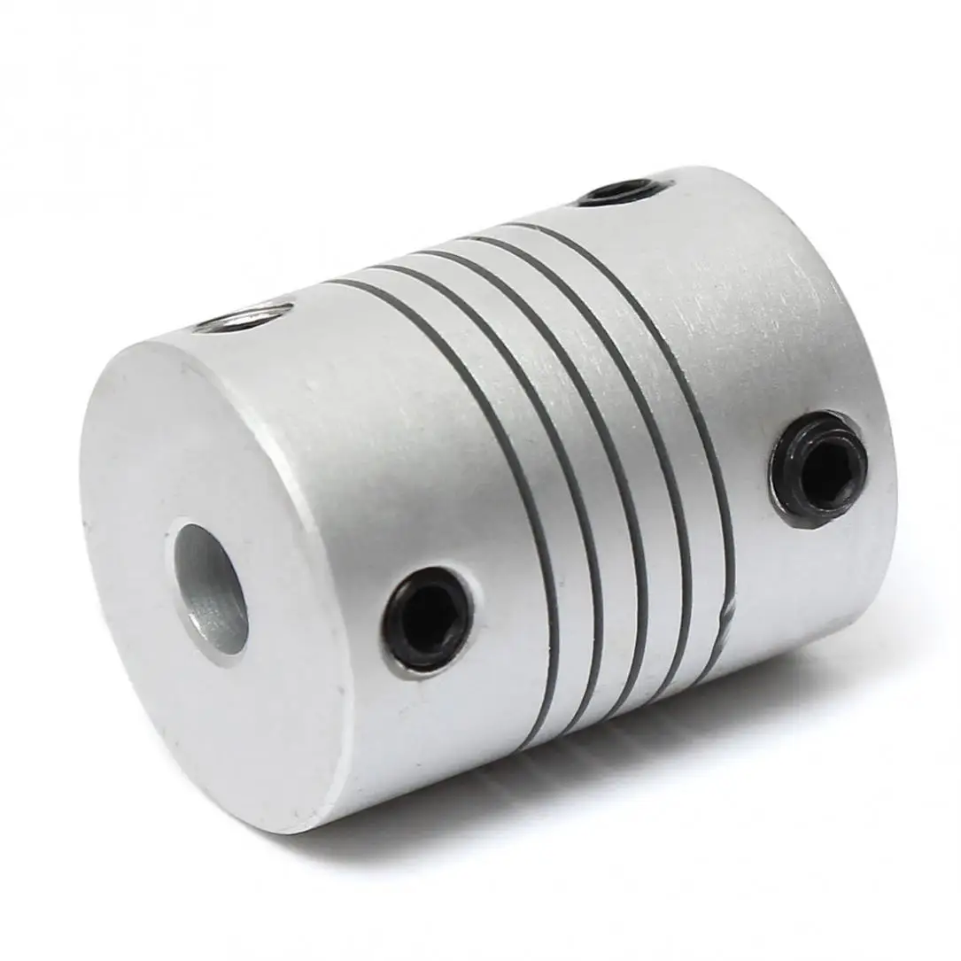 5 мм x 8 Универсальное алюминиевое гибкое соединение вала OD19mm L25mm CNC шагового муфта