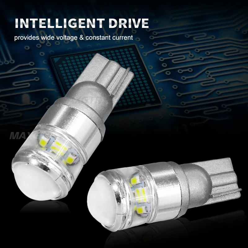 2x T10 высокая яркость 5smd для 3535 10 Вт с проектором объектив Автомобильный светодиодный светильник s W5W 194 168 Авто Светильник лампы, распродажа