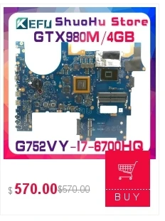 KEFU для ASUS K54LY K54HR X54H X54HR Rev. 2,0/2,1 1GB видео Материнская плата ноутбука протестирована работа оригинальная материнская плата