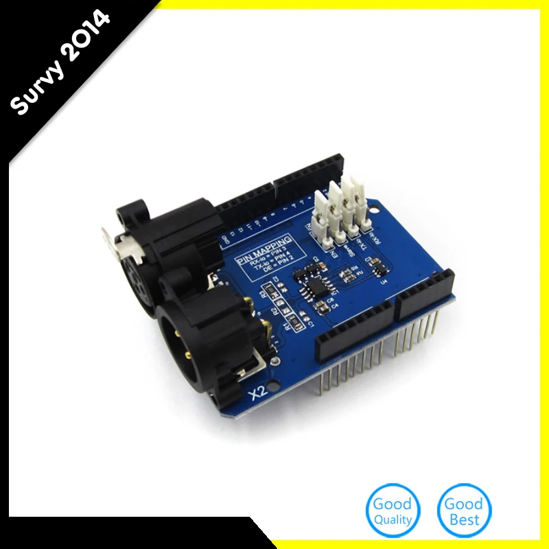 100% натуральная DMX щит/платы расширения модуль совместим для Arduino 1 0 Master DMX512