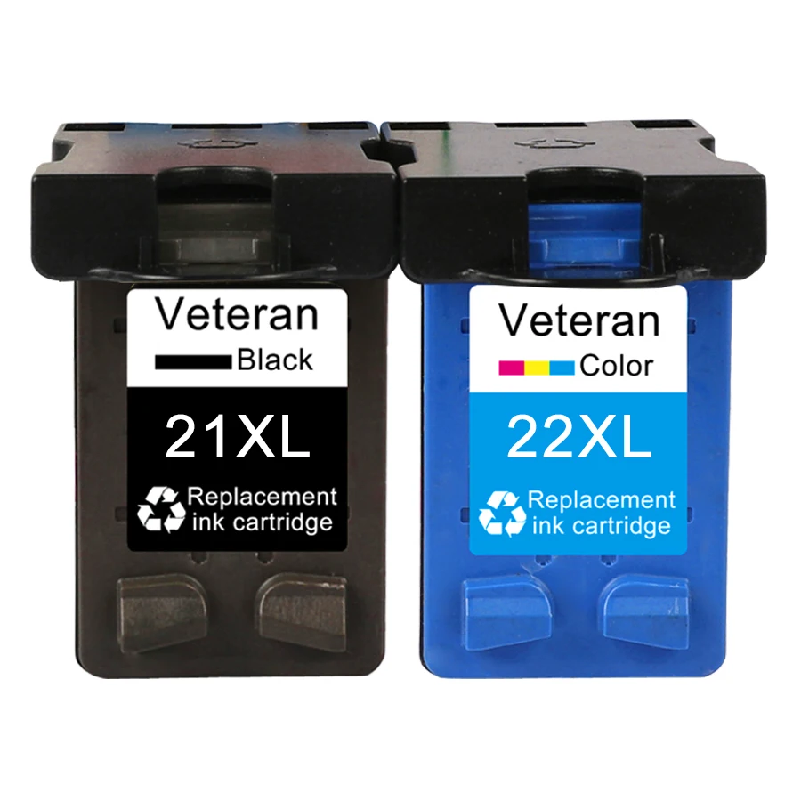 Чернильный картридж Veteran сменный 21XL 22XL для принтера hp 21 22 xl hp21 hp22 Deskjet F2180 F2280 F4180 F380