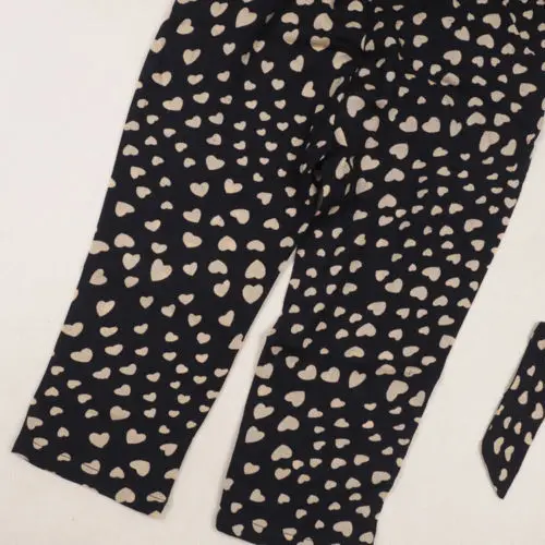 Children Kid Girl Clothing Fashion Heart Flower Kids Girls Jumpsuits Bib Pants Suspender Trousers Overalls | Мать и ребенок