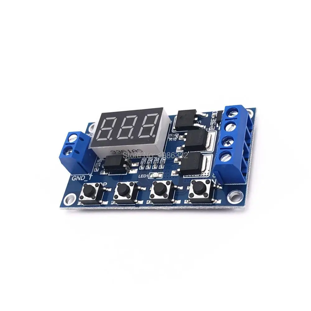 WS16 DC 5 V 36 5V 6V 9V 12V 24V цикл запуска модуль задержки таймера 400W 15A двойной МОП трубка