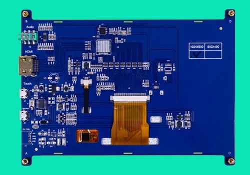 7,0 дюймов TFT lcd HDMI емкостный сенсорный экран модуль для Win7/Win8/Win10/Linux/RPi USB интерфейс CTP 3,5 мм аудио разъем 1024*600