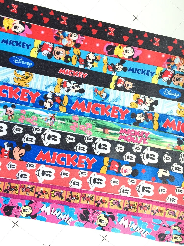 10 Pcs mixs Cartoon a01 Minnie popular Anime Neck Straps Lanyards key ID Card | Украшения и аксессуары