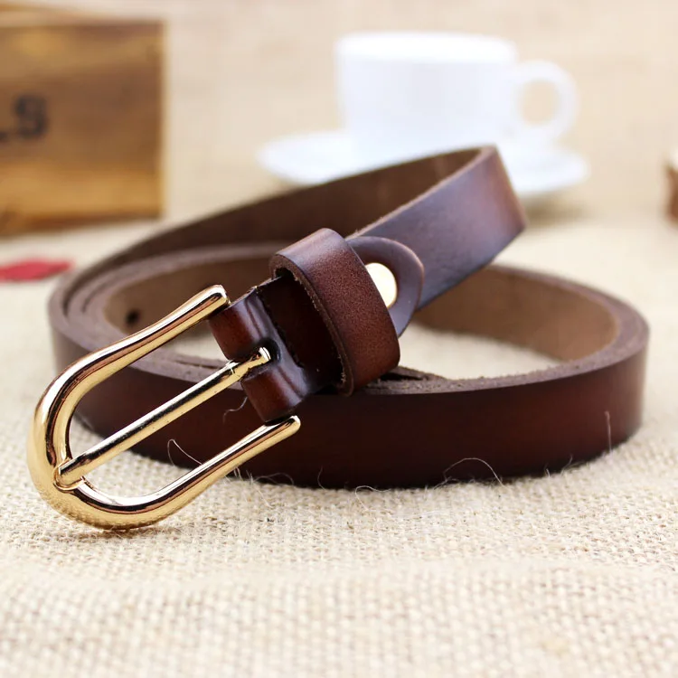 Новинка 2018 лидер продаж тонкие ремни из натуральной кожи модная пряжка для