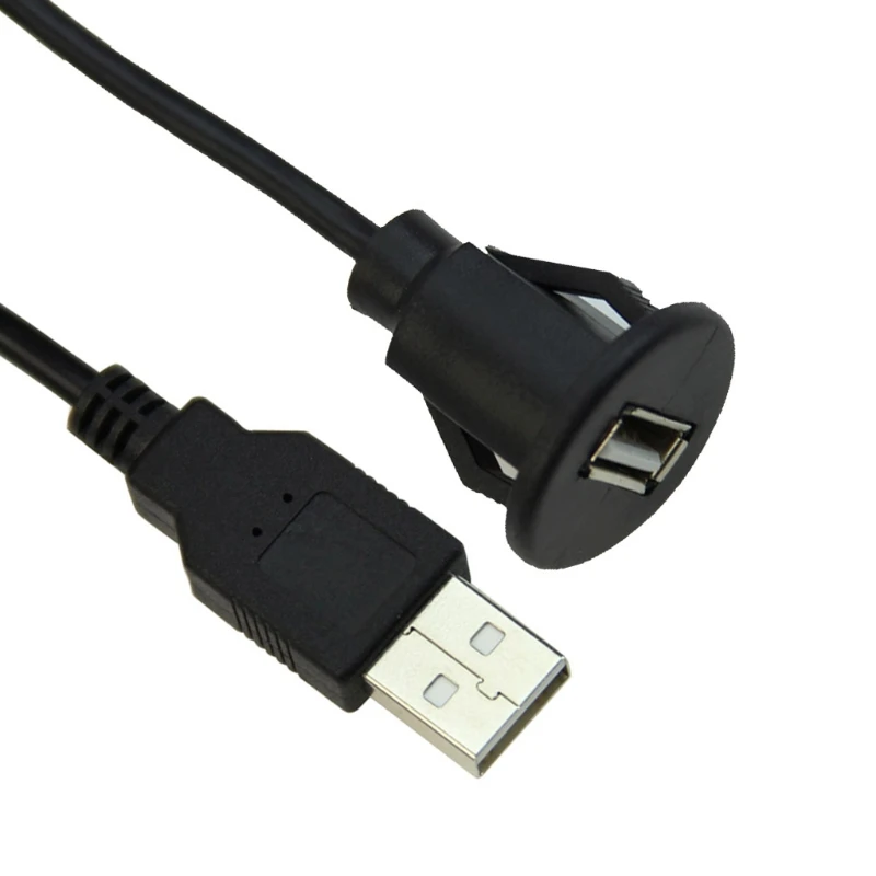 1 м Автомобильная приборная панель крепление штекера к гнезду USB 2 0 розетка