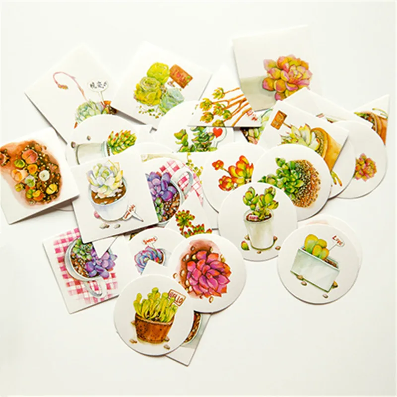 40 штук упак. горшок культивированные зеленые растения этикетки наклейки