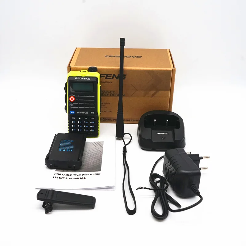 Green BAOFENG 8 Вт UV-B2 PLUS рация 4800 мАч VHF UHF любительский портативный Ham CB радио сканер FM трансивер Высокая мощность домофон B2 - Цвет: Green