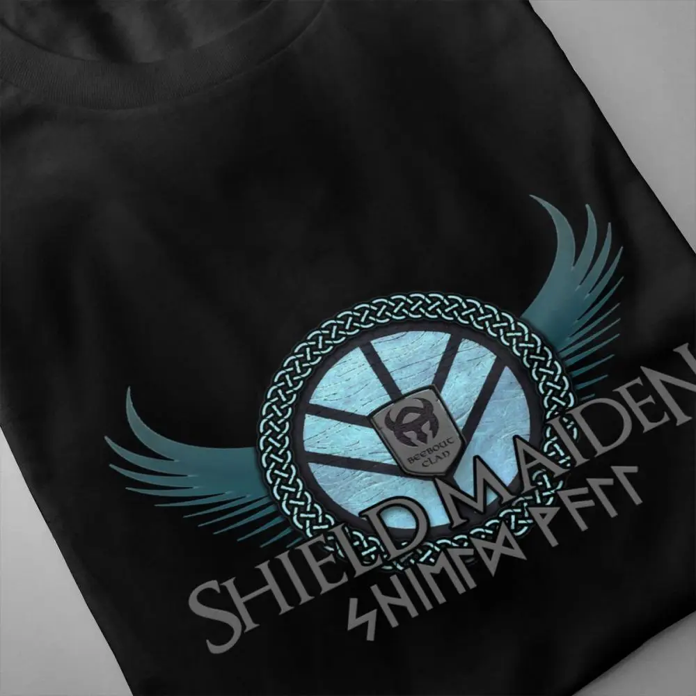 Shield Maiden Футболка мужская 2019 Новое поступление футболка с круглым вырезом большой