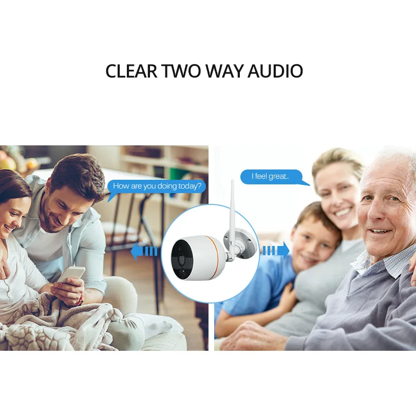 Wetrans 2 шт./лот Wifi IP камера 1080P для беспроводной камеры видеонаблюдения комплект