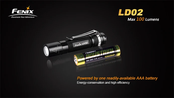 Черный светодиодный фонарик Fenix LD02 Cree XP E2 AAA|aaa led flashlight|led flashlighta flashlight |