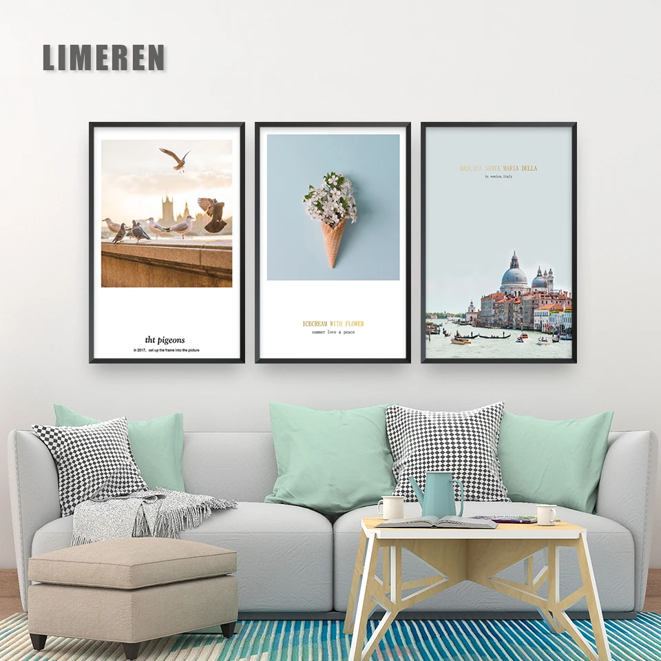 Венеция Санта-Марии делла кактус стены искусства холст живопись плакаты на