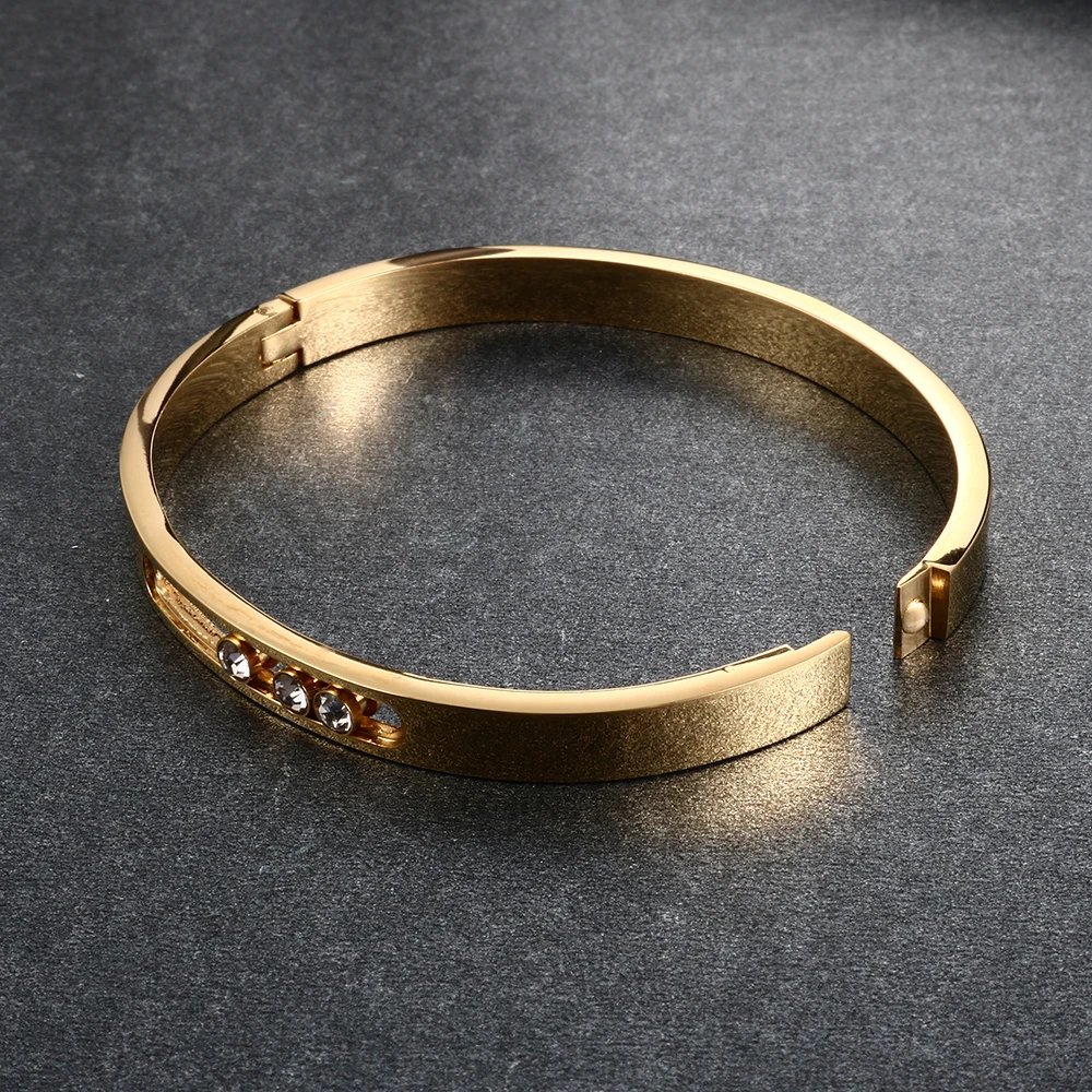 Модные браслеты со стразами на запястье из нержавеющей стали кубического