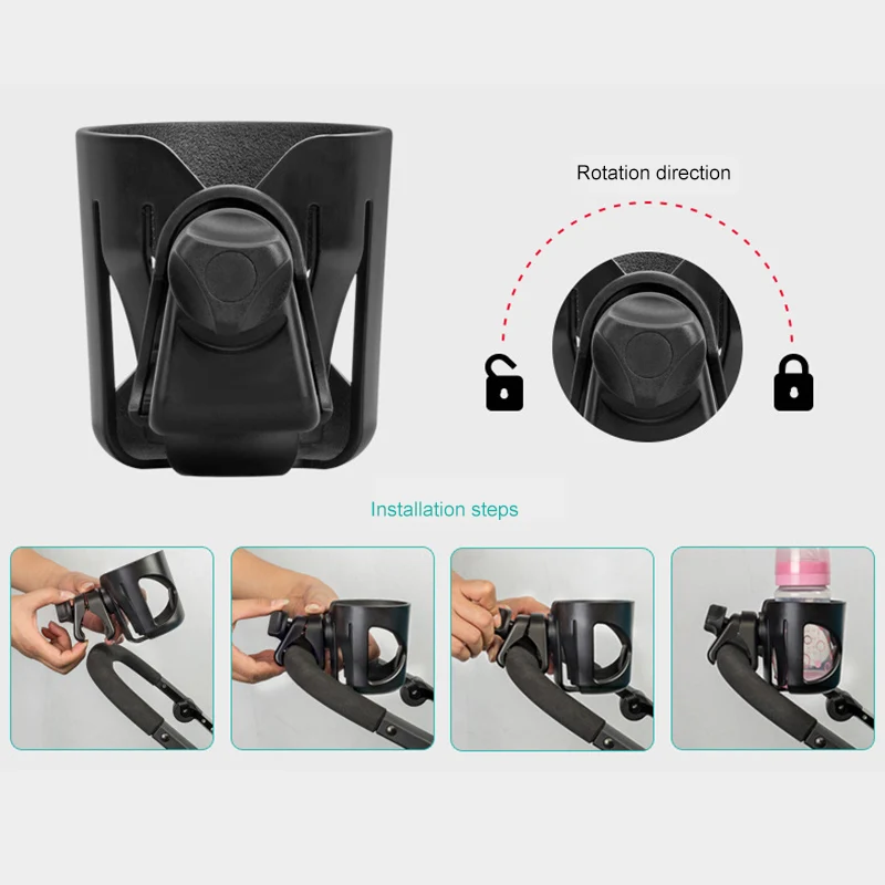 

New Baby Stroller Accessories Cup Holder Cart Bottle Rack Pushchair Carriage Buggy for Milk Water