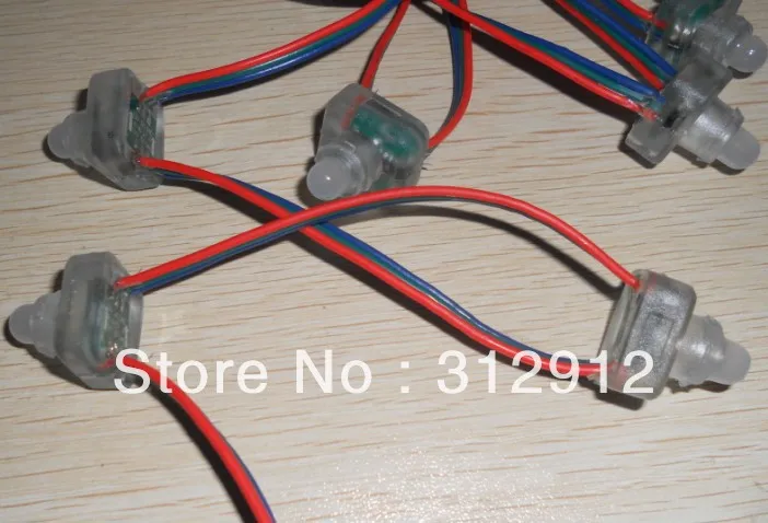 Вход 12В WS2811 пиксельный узел 100 шт. в нитке класс IP68|string color|string cstring vest |
