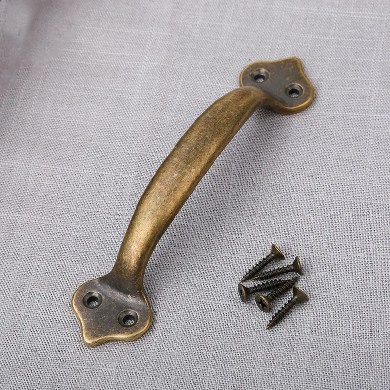 2 шт. дверная ручка зеленая бронза металл винтажный шкаф ящик для шкафа ручки