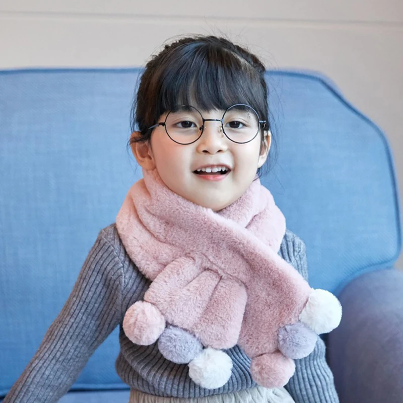 2017 Hot Sale Winter Children's Cotton Woll Triangle Scarf Boys and Girls Cute Small Scarves Child Baby Kids Soft Viscose |
