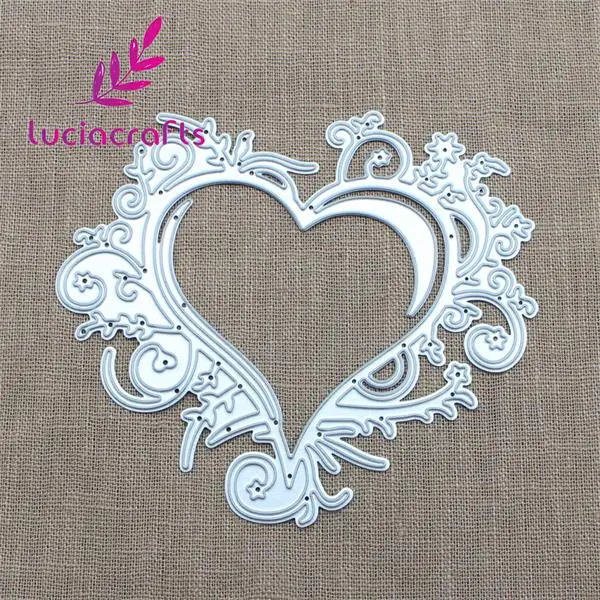 Распродажа! Lucia crafts 1 компл./лот Изделия из металла Трафареты для Скрапбукинг фотоальбом тиснение "сделай сам" Бумага карты G0601 - Цвет: Heart shaped