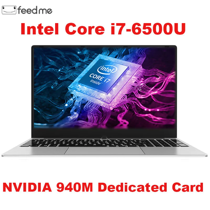 Игровой ноутбук 15,6 дюймов с металлическим корпусом Intel i7 6500U 16 Гб ОЗУ 2G, выделенная видеокарта Windows 10, ноутбук для игры в офис