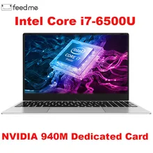 Игровой ноутбук 15,6 дюймов с металлическим корпусом Intel i7 6500U 16 Гб ОЗУ 2G, выделенная видеокарта Windows 10, ноутбук для игры в офис