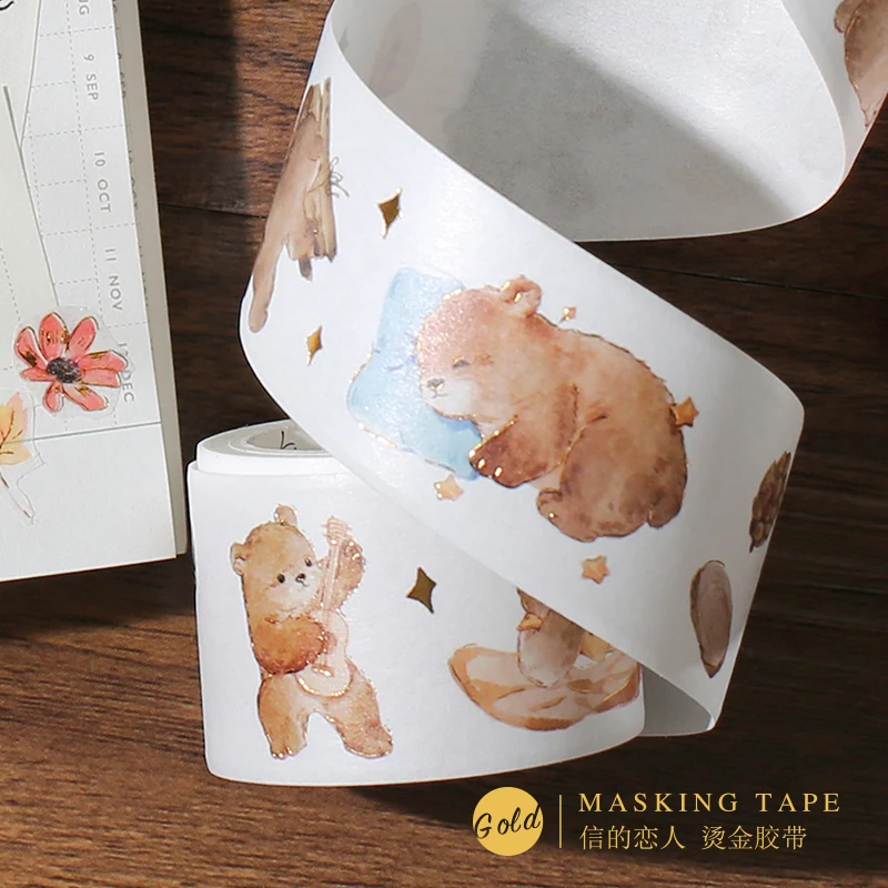 Плюшевая лесная серия Kawaii Planner Guide декоративная бумажная малярная лента школьные