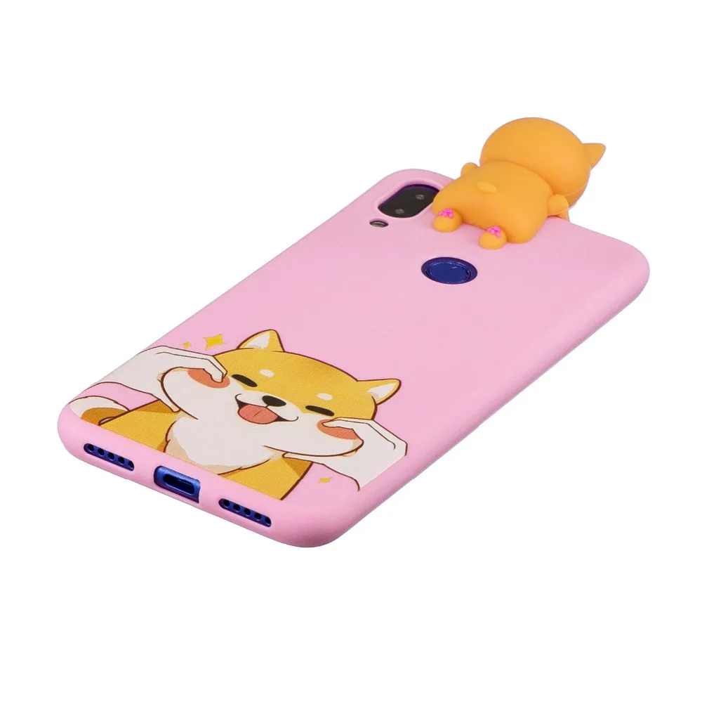 FLYKYLIN Silicone Case For Xiaomi Redmi 6 Pro Note 7 Cover on 5 Plus 5A Capa Cartoon 3D Toys Coque |