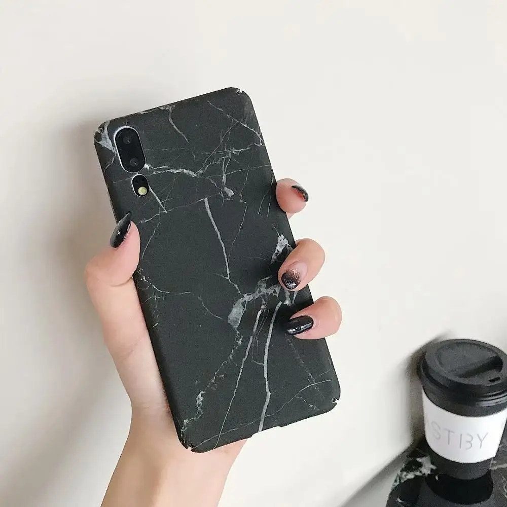 1 Жесткий чехол LANCHE для телефона Huawei P Smart, мраморный чехол для телефона Huawei P20 Lite Mate 20 Pro, чехол для Honor 10 lite - Цвет: 1