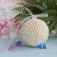 free shipping1pcslotwhite millet snail wedding bouquet natural shellconch beach wedding decor handmade coastal home decor