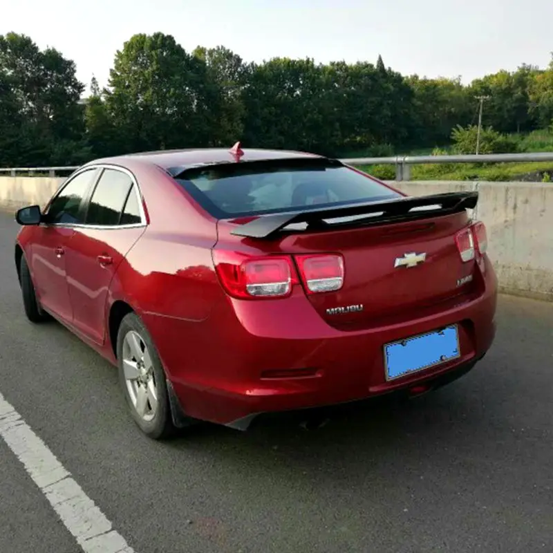 For Chevrolet Malibu 2009- Rear Spoiler High Quality ABS Plastic Primer Color Car Tail Wing Decoration Trunk Spoiler