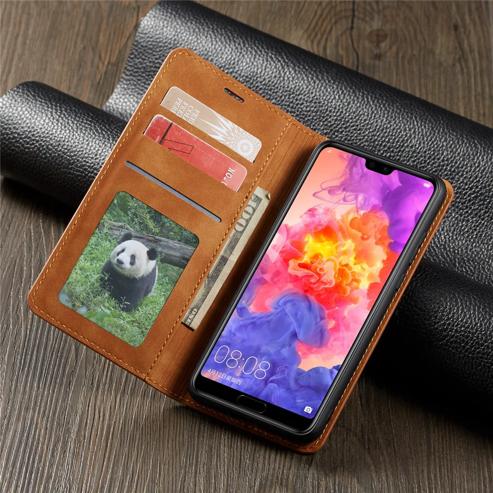 Роскошный флип-чехол для huawei P20 Pro Lite Nova 3e Etui Магнитный кожаный бумажник Подставка для карт держатель 360 Обложка для книги Hawei P20Pro