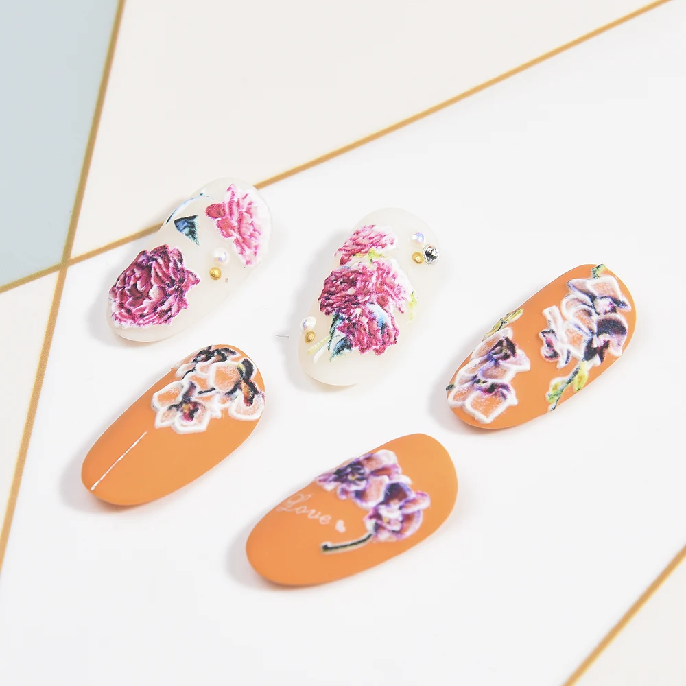 3d наклейка для ногтей с акриловой гравировкой красивые наклейки танцев и девочек