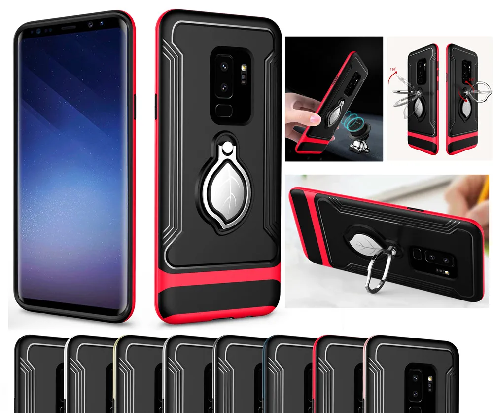 Кленовый лист телефона 360 Вращающаяся подставка чехол для iPhone X XS Max XR 8 6 6S 7 Plus samsung