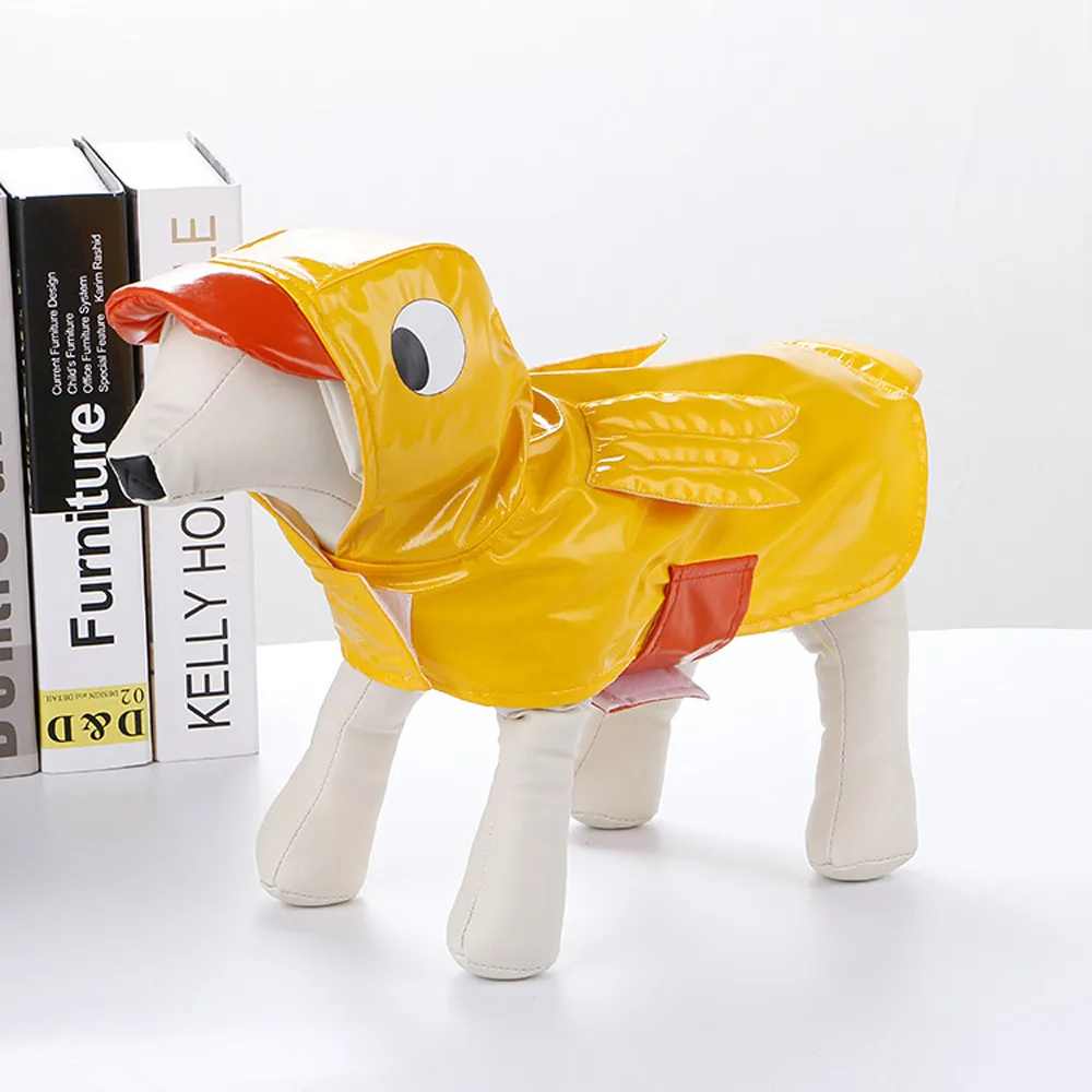 Креативная одежда для собак в форме милой Уточки пальто водонепроницаемый