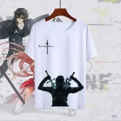 22 Обувь для вечеринки в Стиле косплей Sword Art Online футболка Юки Асуна футболки Для мужчин Для женщин топы с короткими рукавами SAO Kirito Kirigaya Kazuto забавные летние футболки - Цвет: 22