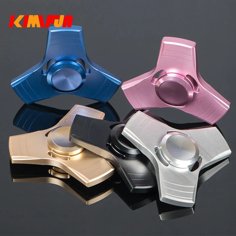 Новинка года, 5 цветов, EDC, Tri-Spinner, игрушки с рисунком, ручная двухсторонняя металлическая с шарниром, Спиннер и взрослые с синдромом СДВГ, детские развивающие игрушки