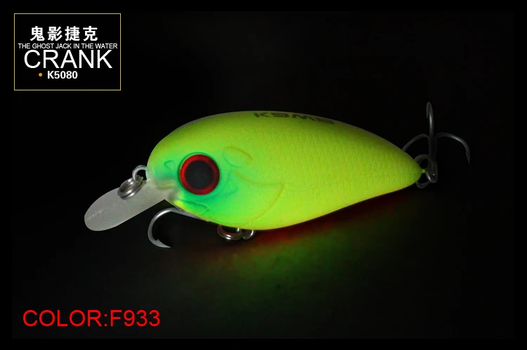RUKE Приманка Crank новые рыболовные приманки, Hardbait приманка с VMCHooks, 8 г, 50 мм 4 шт.,, горячая Распродажа