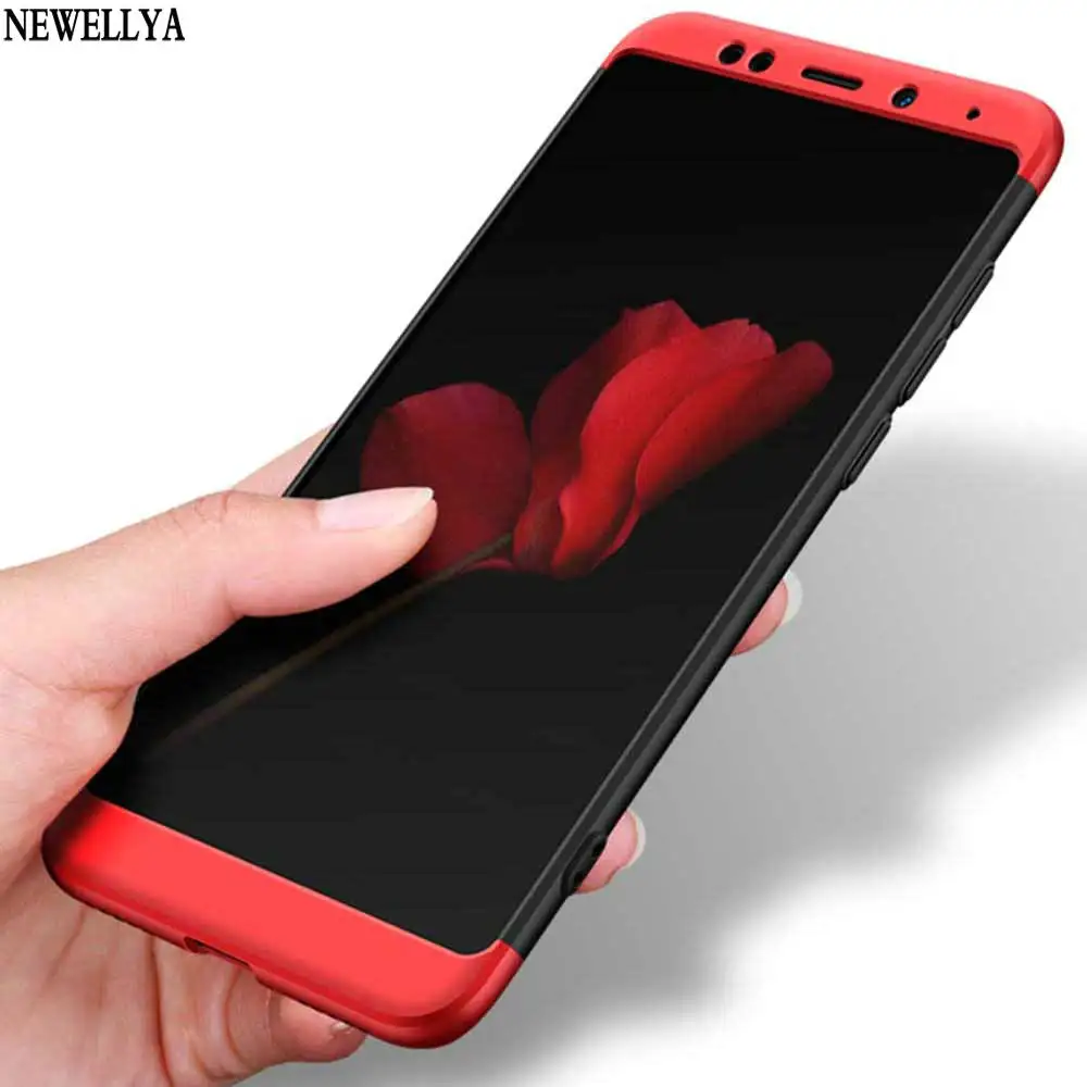 Newellya чехол для Xiaomi Redmi 5 плюс Pro 3 в 1 предмет полный защитный телефон Сумки задняя