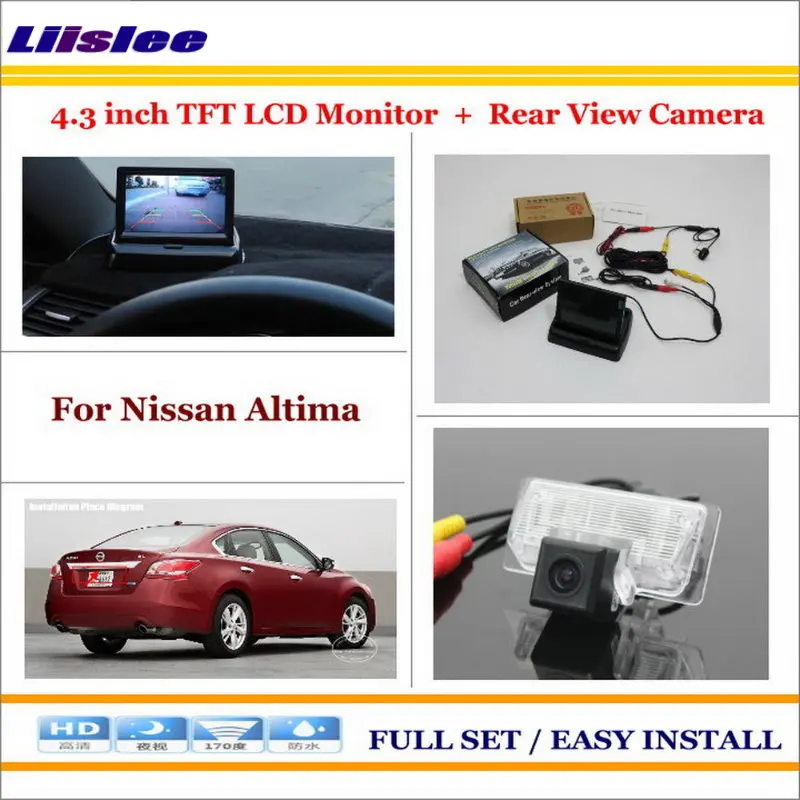 

Auto Camera For Nissan Altima Auto Back UP Reverse Camera 4.3" Color LCD Monitor Rearview Parking System