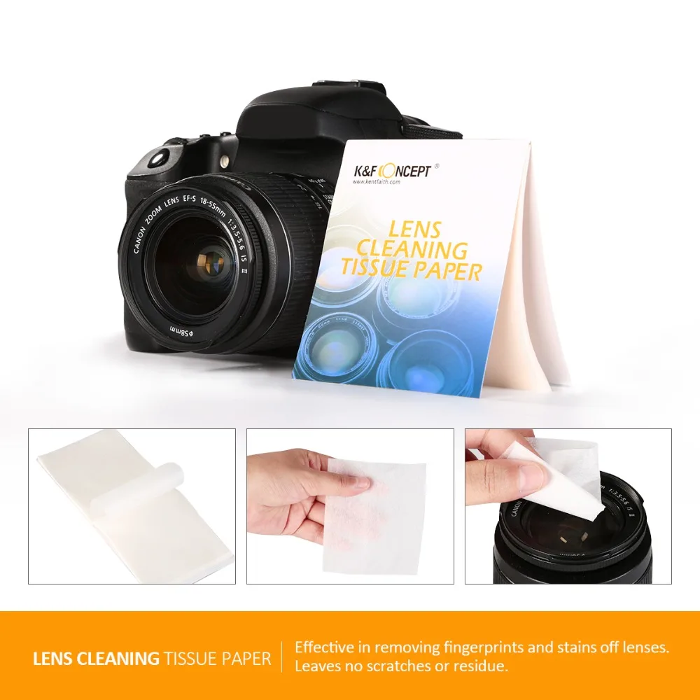 Набор для чистки камеры K & F CONCEPT 7 в 1 безворсовые салфетки и воздуходувка Canon Nikon Sony