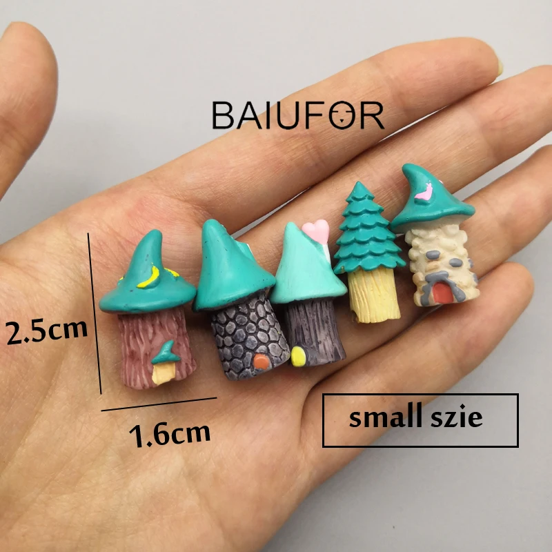 BAIUFOR Kawaii мультфильм дерево дом фотоаксессуары Террариум фигурки фотография
