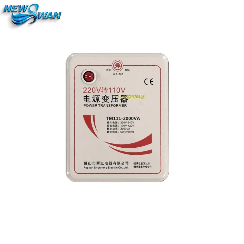 220 В до 110 2000 Вт понижающий преобразователь напряжения трансформатор преобразует